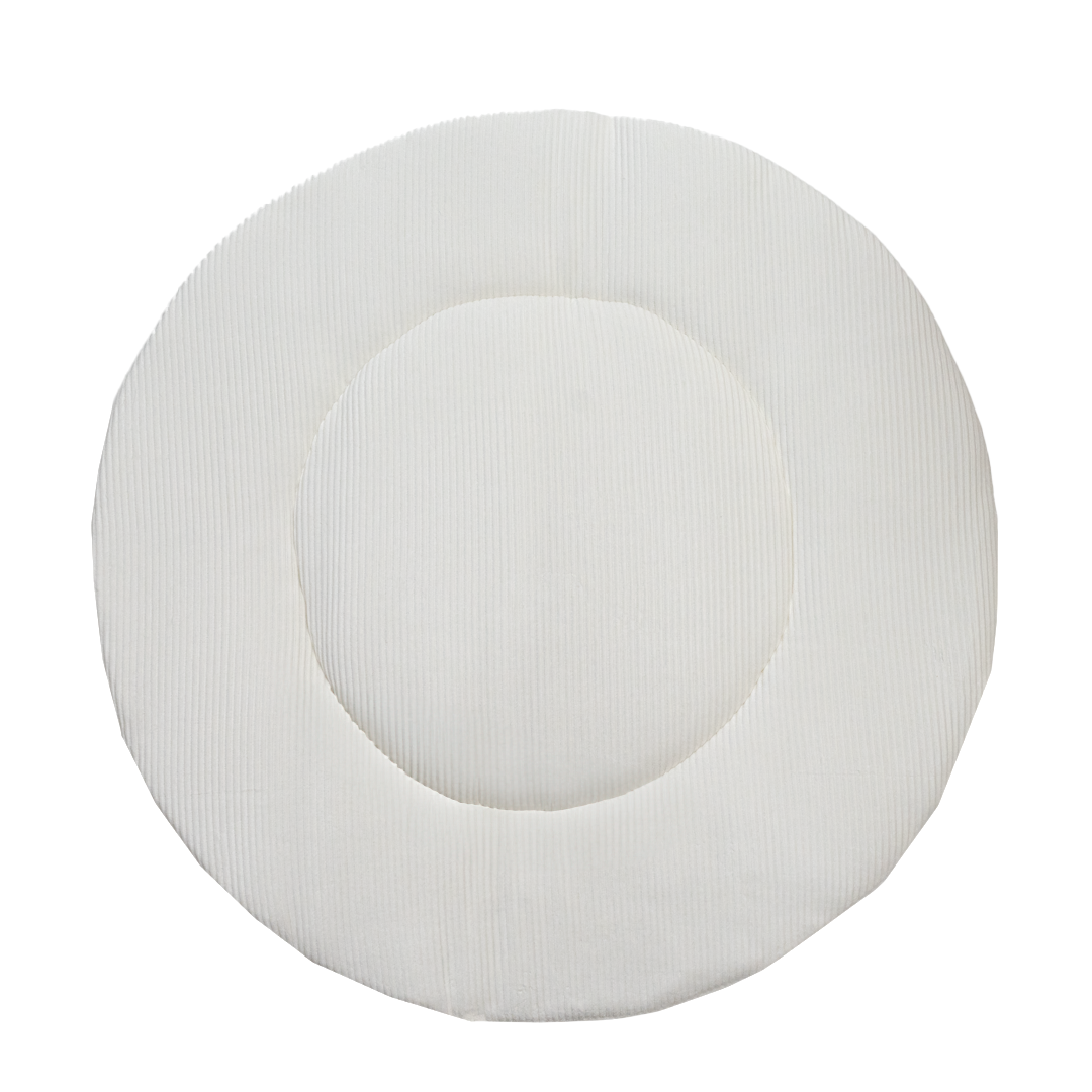 Boxkleed Rond Rib - Ecru