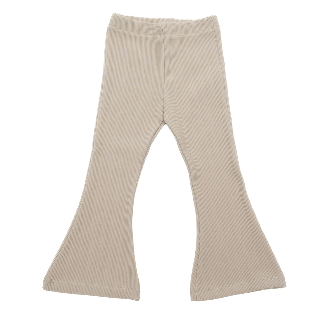 Flared Rib Legging - Sand