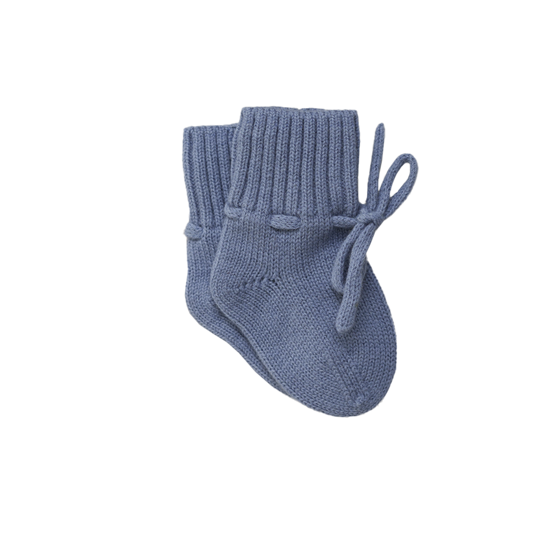 Merino Wol Slofjes - Blue