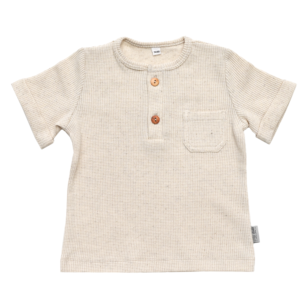 T-shirt Waffle Linen - Natural