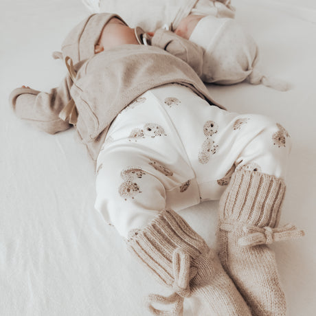 Merino Wol Slofjes - Taupe