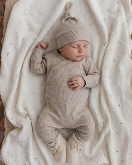 Boxpakje Small Rib - Beige Melange