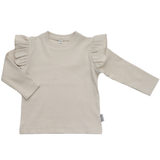 Longsleeves Rib Ruffle - Sand