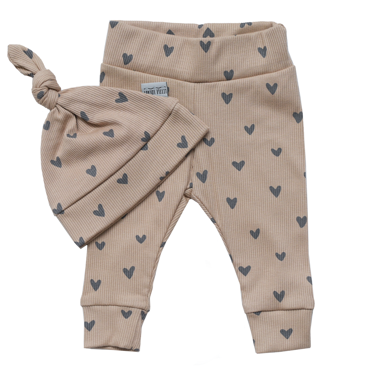 Newborn Muts + Broek - Hearts