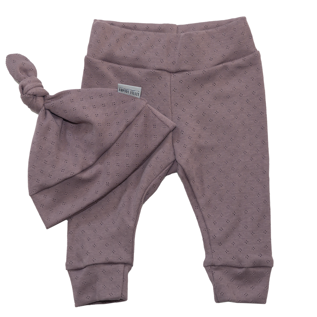 Newborn Muts + Broek - Pointelle Old Mauve