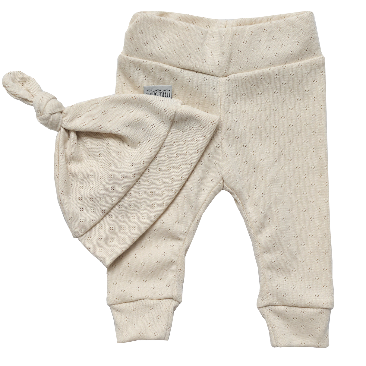 Newborn Muts + Broek - Pointelle Sand