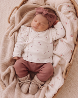 Overslagshirt Ruffle - Little Hearts Clay Pink