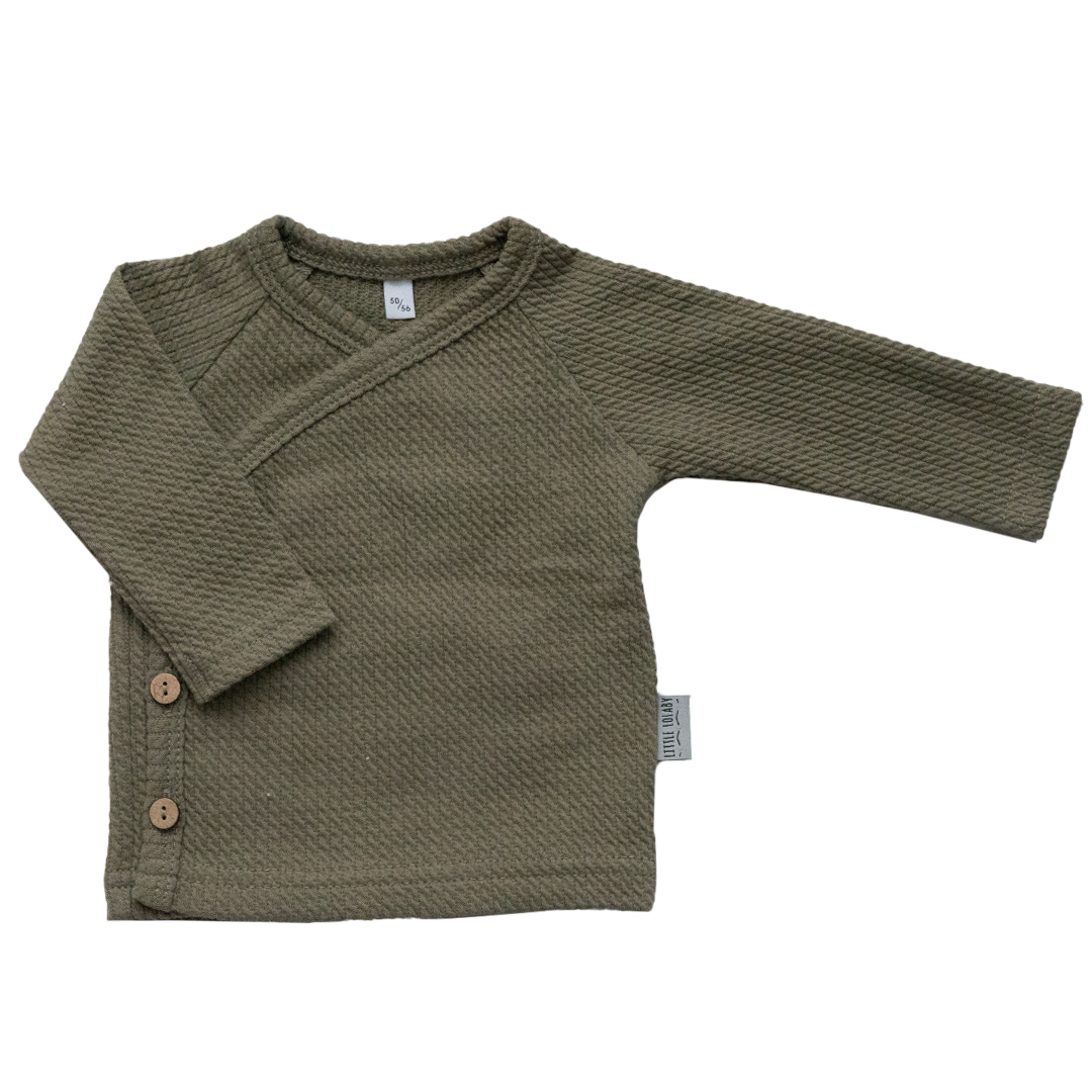 Overslagshirt Mini Cable - Olive Green