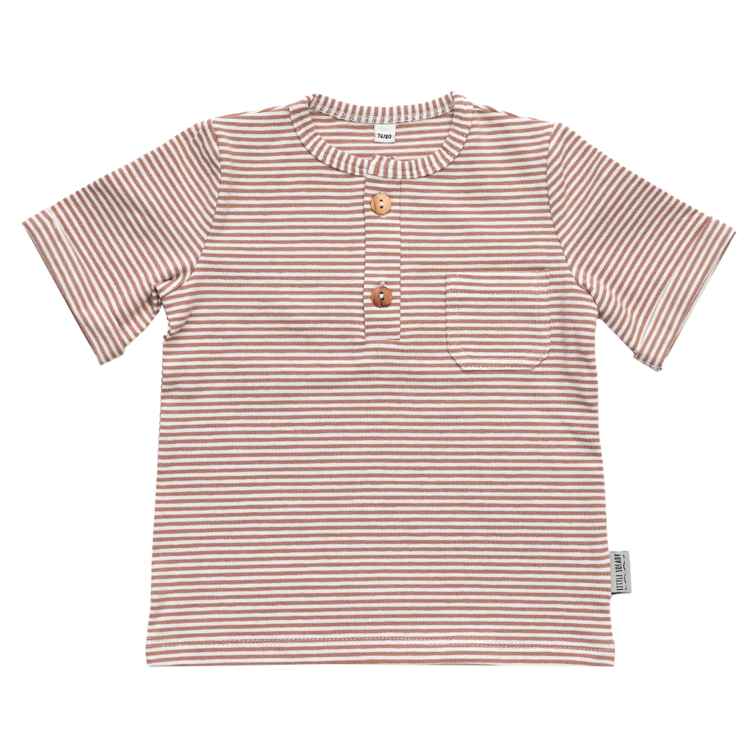 T-shirt Stripes - Brique